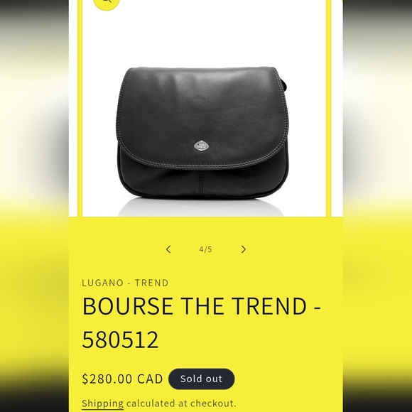 The Trend label Saddle / Crossbody Style Black Leather and Suede Bag - Picture 2 of 10